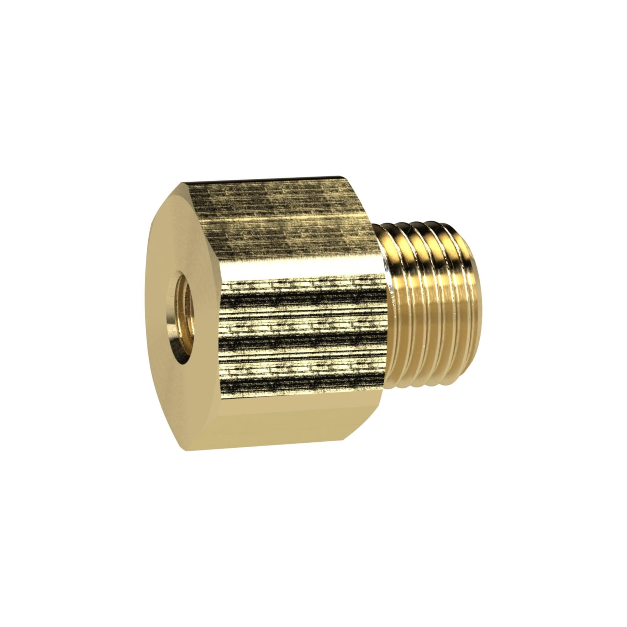 Riegler Reduziernippel lang, M3 a., M5 i., SW 7, Messing (MS251LM35)