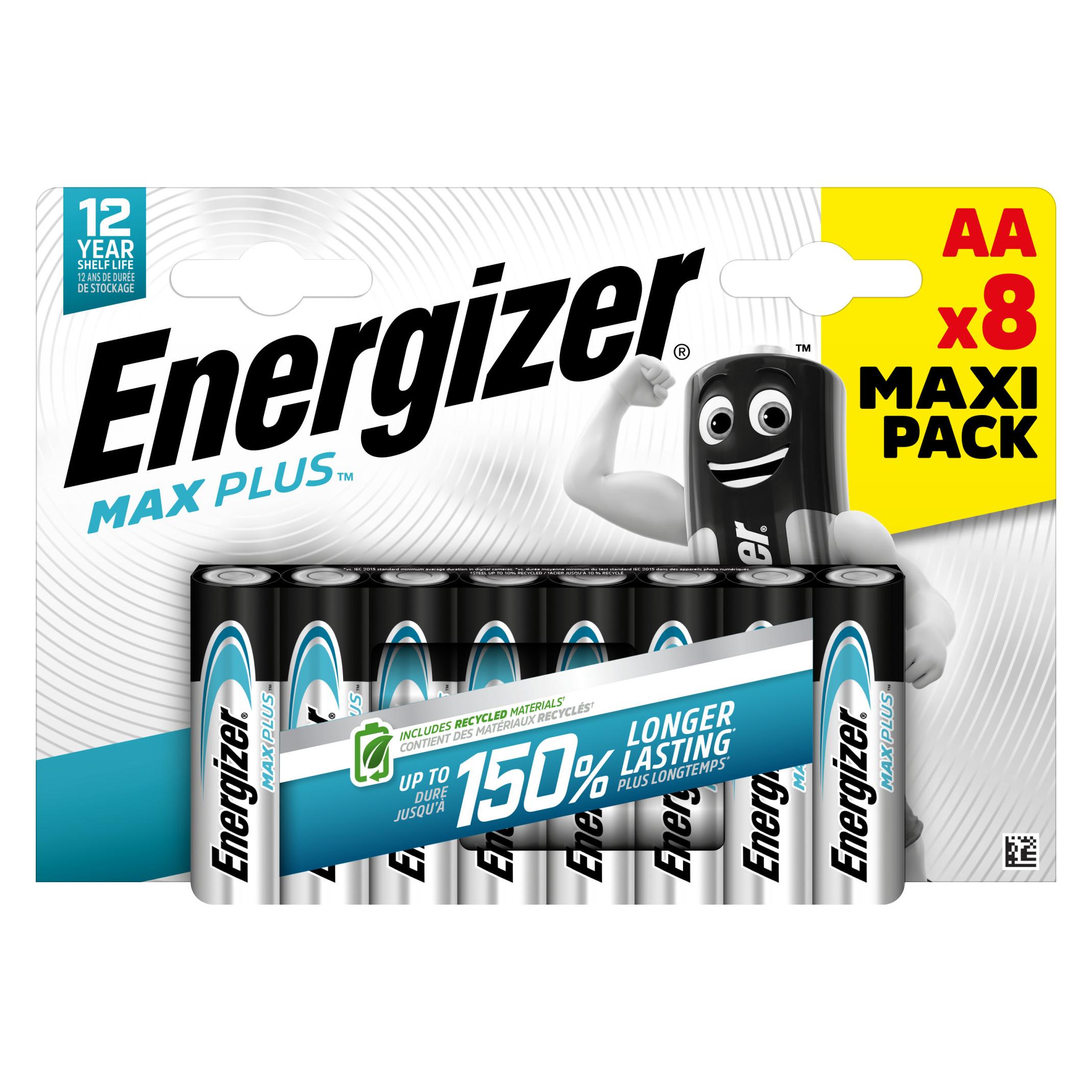 Energizer Max Plus AA battery (8 Stk., AA, 2800 mAh) (E303322300)
