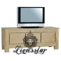 Fernsehtisch Naturholz Teak 2