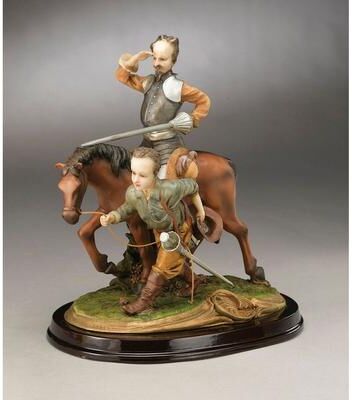 Orchard Creek Designs Ellaville Resin Don Quixote Figurine, Brown