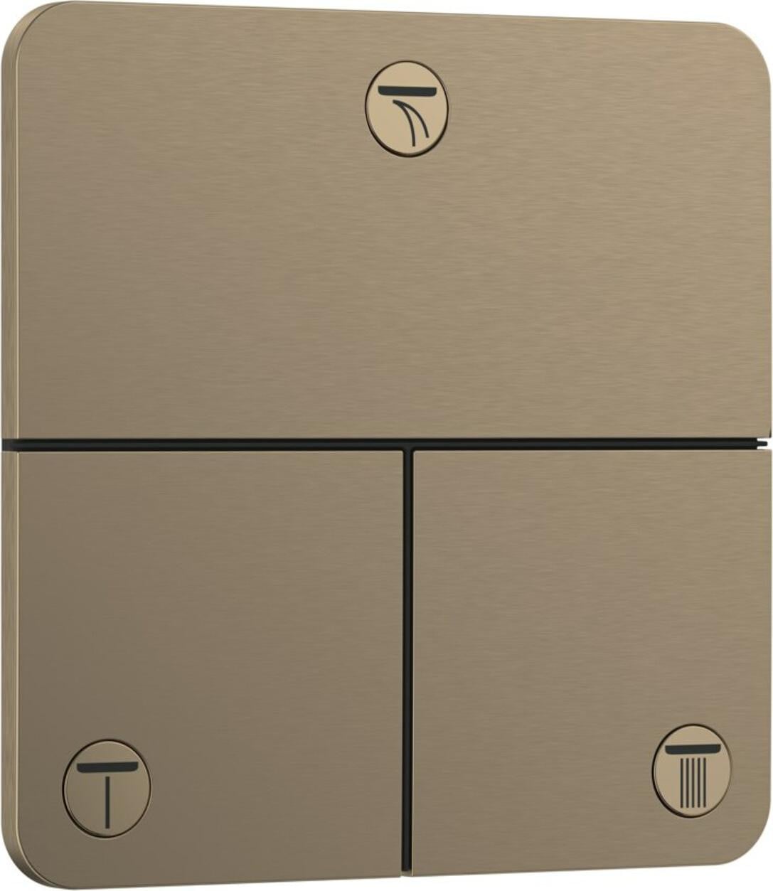 HansGrohe ShowerSelect Com.Q 3-weg ventiel, geborsteld brons