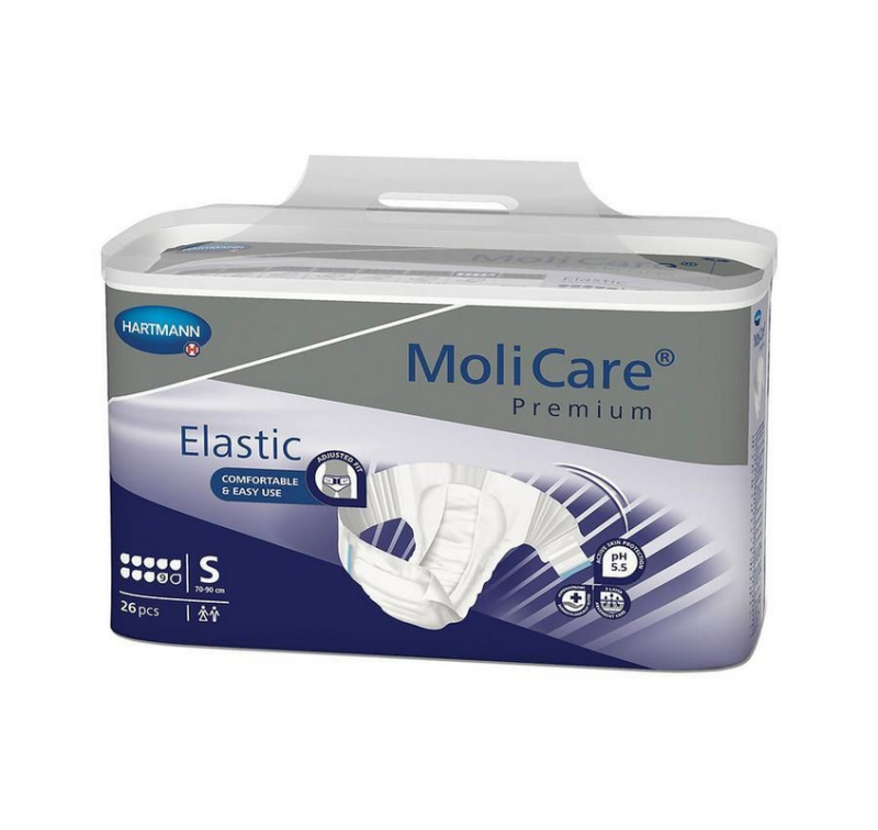 Hartmann Molicare Premium Slip Elastic 9 gouttes Small - 3 paquets de 26 protections