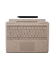 Microsoft Tastatur mit Touchpad Surface Slim Pen 2 Ablage- und Ladeschale mit Slim Pen 2 Graubeige (8X6-00149)