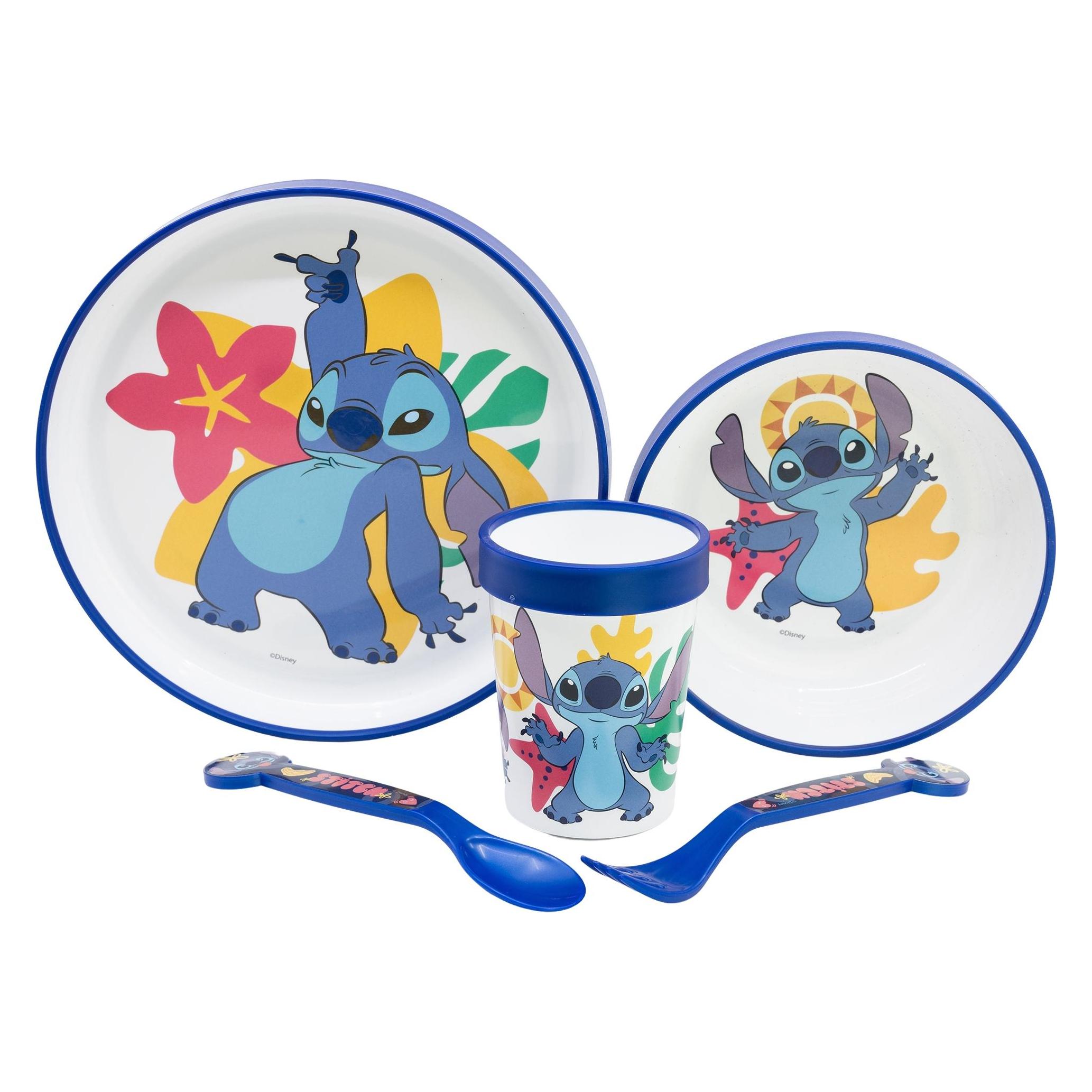 Stor Stitch - Premium Geschirr-Set 5-teilig, rutschfest (75085)