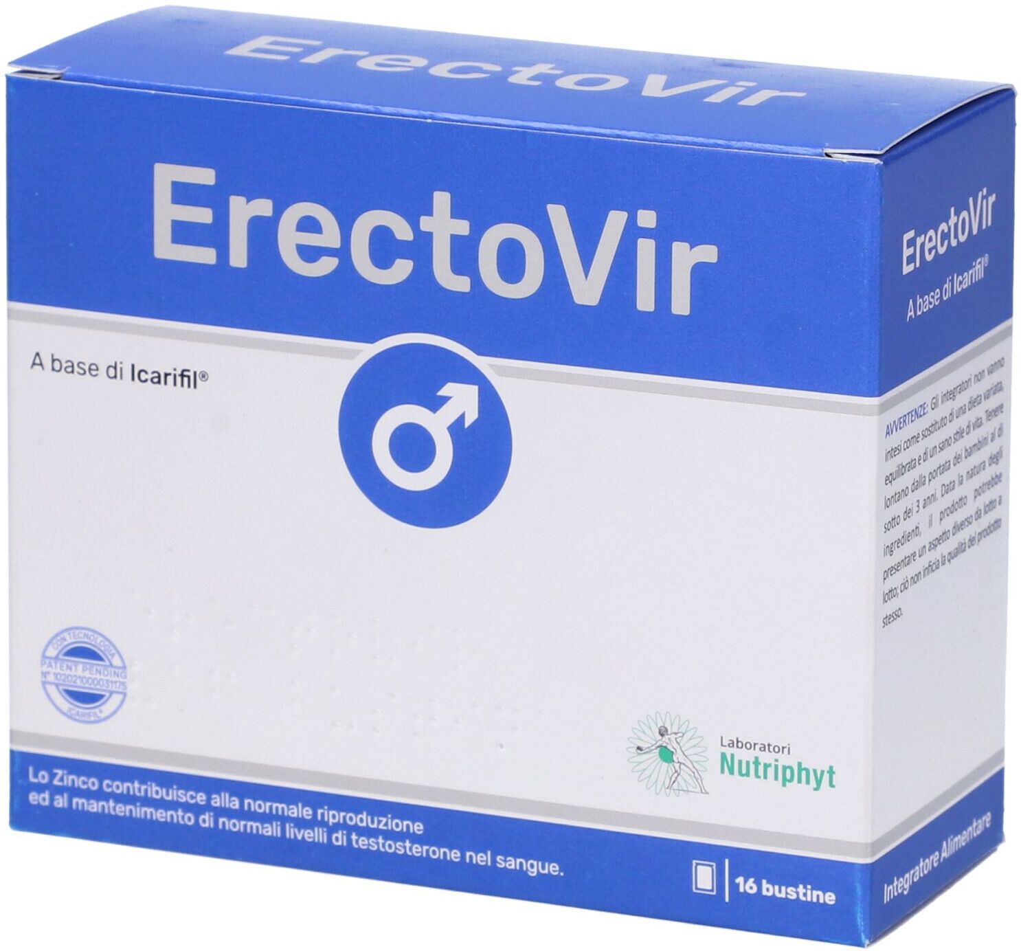 ANVEST HEALTH SpA SOC. BENEFIT ErectoVir Integratore Uomo 16 Bustine