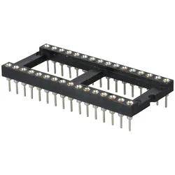 GS 32P - IC-Sockel, 32-polig, superflach, gedreht, vergold.