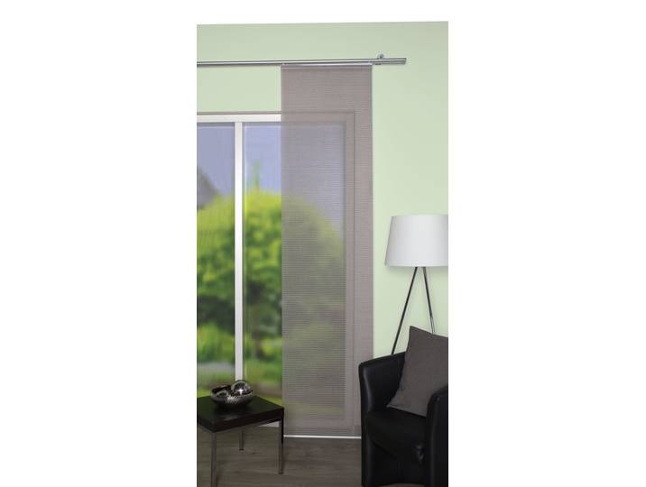 Schiebegardine HOME WOHNIDEEN ERGIN Gr. 1, grau (stein), B:60cm H:245cm, Polyester, Gardinen, Schiebegardine, HxB: 245x60, Schiebevorhang Bambusoptik versteift
