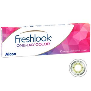 FreshLook Kontaktlinsen One-Day Color, grün, -1,25, Tageslinsen, weich, BC 8,6mm, DIA 13,8mm, 10 Stück