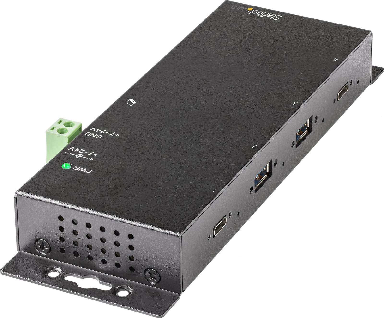 StarTech Industriële USB-C hub met 4 poorten, 10 Gbps, 2x USB-C en 2x USB-A