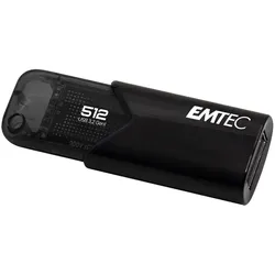 Emtec B110 Click Easy (512 GB, USB-A), USB Stick, Schwarz