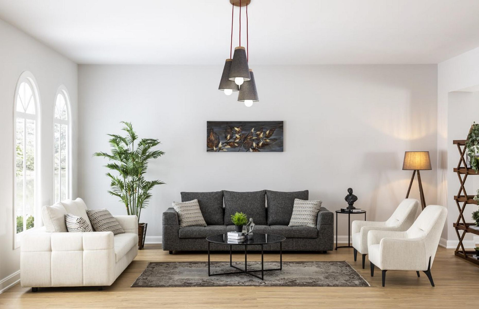 Moderne Luxus Sofagarnituur Set 3+2+1+1 voor de woonkamer