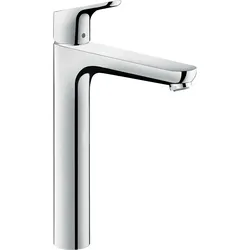 hansgrohe Focus Waschtischmischer, ComfortZone230, Ausladung 185mm, Zugstangen Ablaufgarnitur, chrom, 31531000