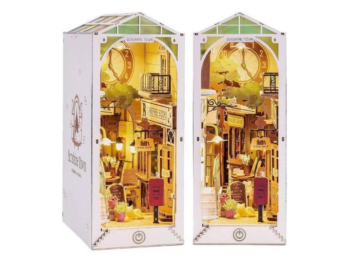 LuxusKollektion 3D-Puzzle DIY 3D Puzzle Holz Bücherecke Bausatz Erwachsene Dekor, Puzzleteile
