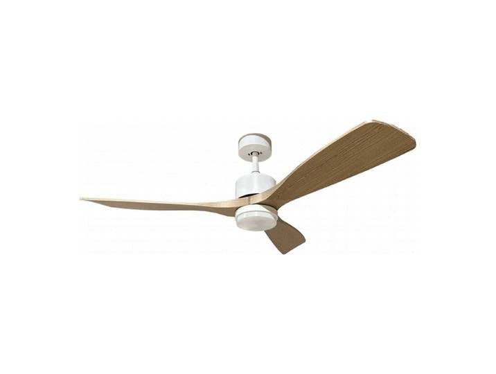 Ventilateur De Plafond Led 18w Cct Blanc Et Effet Bois Foncé Avec Télécommande Ø122cm - Silumen