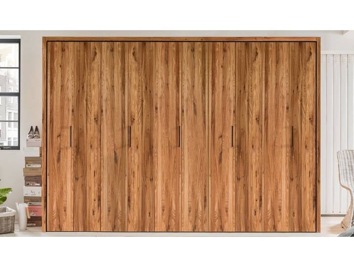 Kleiderschrank 5-trg. 316cm 'Alexandra' Wildeiche massiv geölt