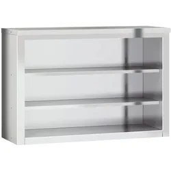 vidaXL Küchen-Wandschrank mit Ablagen Edelstahl