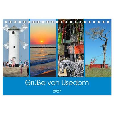 Grüße von Usedom (Tischkalender 2027 DIN A5 quer), CALVENDO Monatskalender