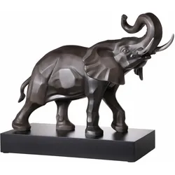 Goebel, Deko Figuren + Skulpturen, Deko-Objekt Studio 8 - Elefant, Biskuit-Porzellan, Schwarz, 43 cm, 30800131