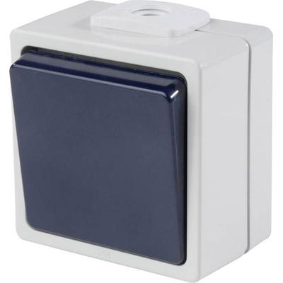 AS Schwabe 62450 Aufputz-Schalter IP54 Grau