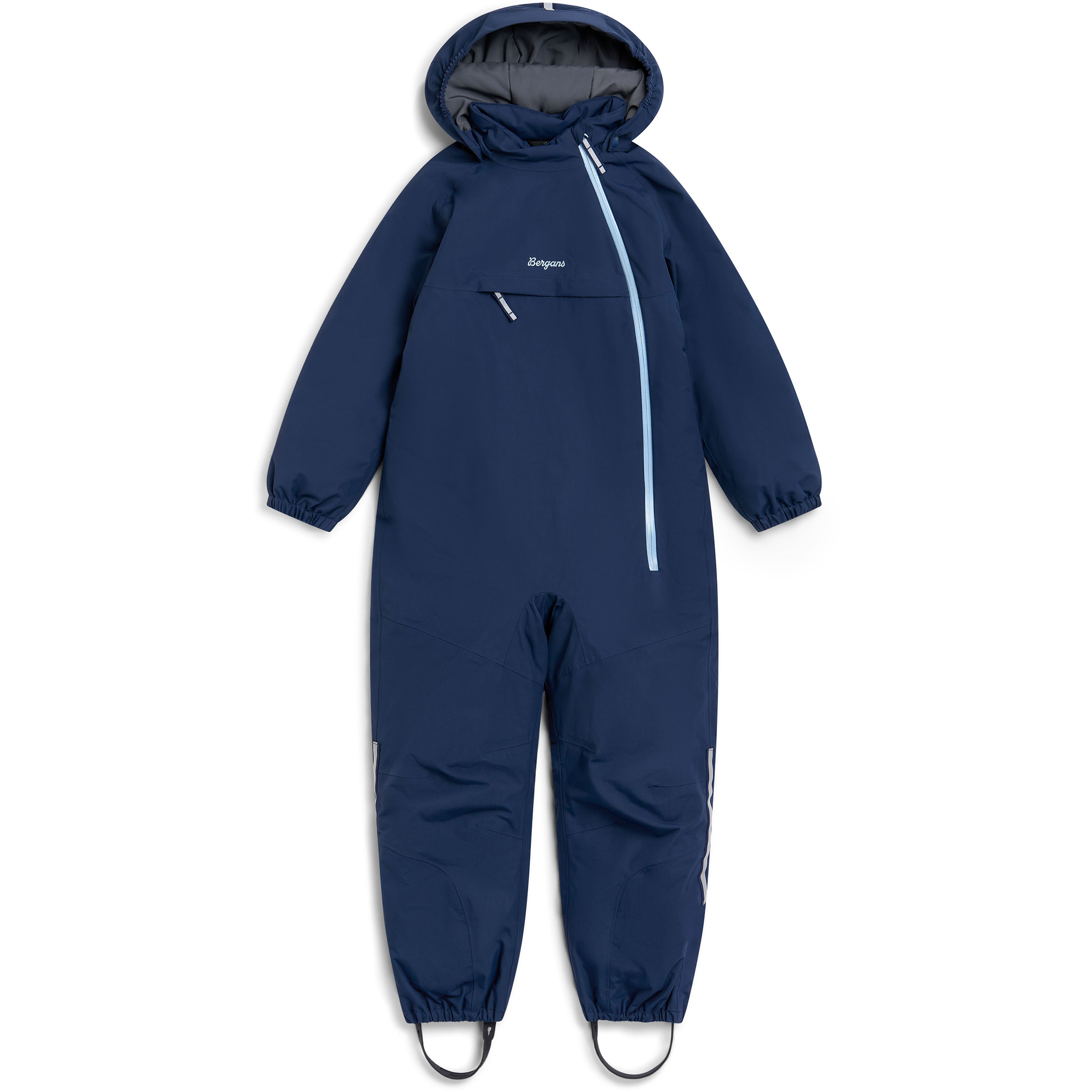 Bergans Lilletind Insulated Shell Schneeanzug Kinder Overalls blau Größe 98 Skifahren | Lifestyle Elastisch Wasserabweisend