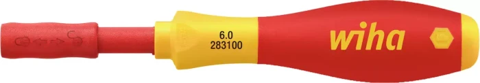 Wiha Schraubendreher-Bithalter SoftFinish electric slimVario (rot/gelb, für 6mm slimBits)