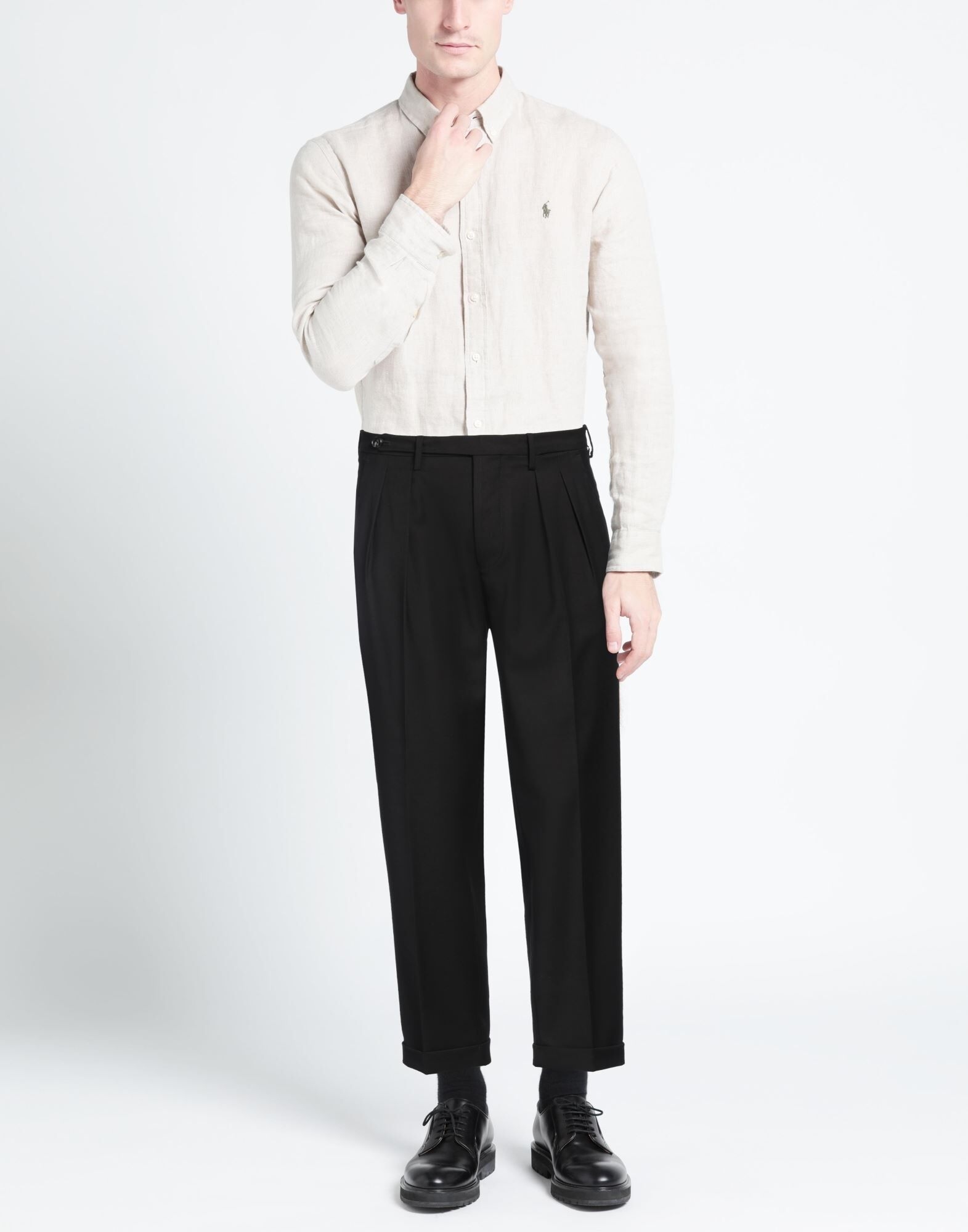 Michele Carbone Pantalones Hombre Negro 30,33,40 Hombre