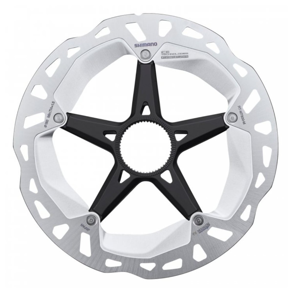 Disco de travão Shimano RT-MT800 Center Lock de 140 mm com engrenagem interna Unisex