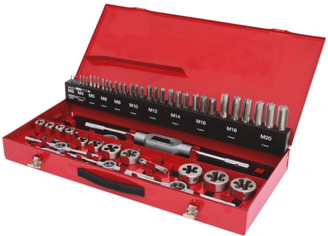 KS Tools Coffret de tarauds et filières HSS Co, 54 pcs. (331.0754)