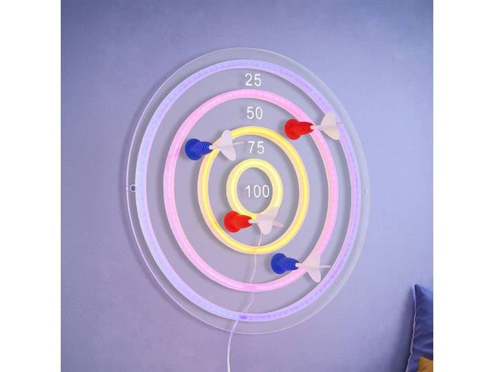 Applique murale Darteri Ø 46cm Blanc/Argenté Matériau : Matière plastique Type de matière synthétique : PVC LED non-remplaçables Module LED