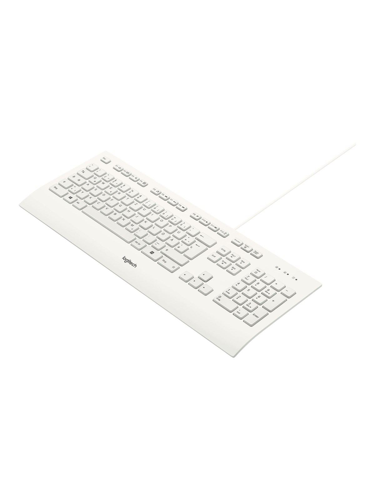 Logitech K280e - tastatur - Tysk - Tastatur - Weiss