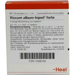 VISCUM ALBUM INJEEL forte Ampullen 10 St Ampullen