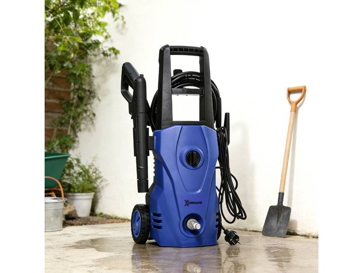 DURHAND Nettoyeur Haute Pression 1600W Buse Réglable Bleu Noir