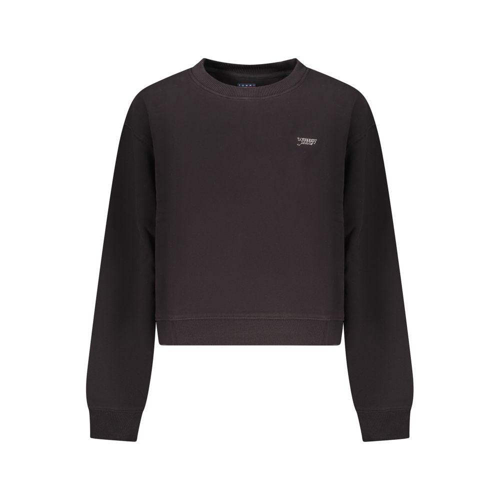 Tommy Hilfiger Zwarte Katoenen Vrouwen Sweatshirt