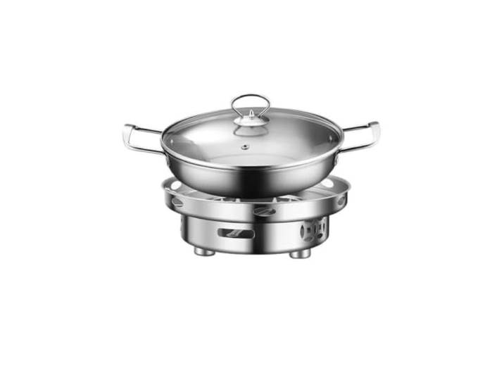 Runde Chafing Dishes for Buffet-Set Buffetherd For die Gastronomie mit deckellosen/Deckeln for Servieren von Speisewärmern, Chafers, Serviersets(26cm)