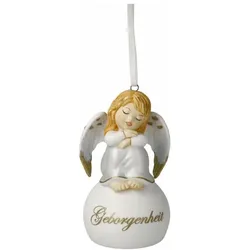 Goebel, Weihnachtsdeko, Engel Engelglöckchen Geborgenheit, Steingut, Bunt, 9 cm, 41645141