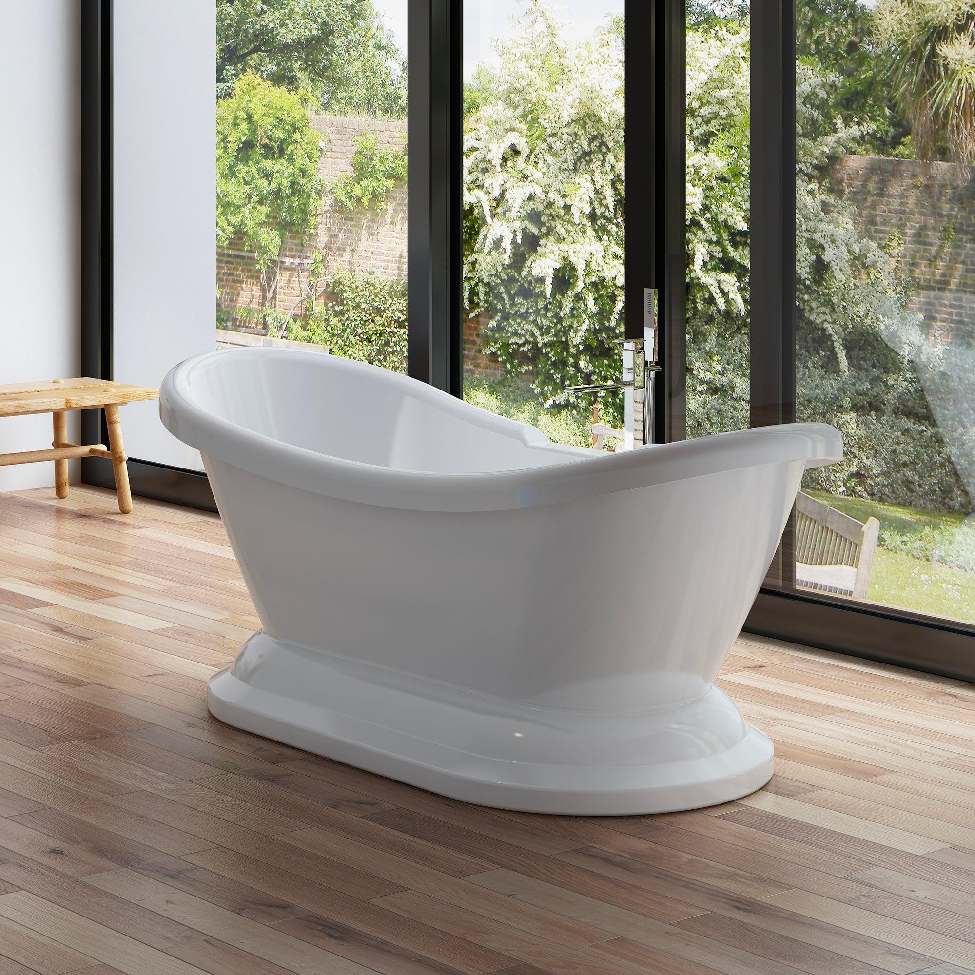 Freistehende Badewanne Victoria 176 weiß xxcm