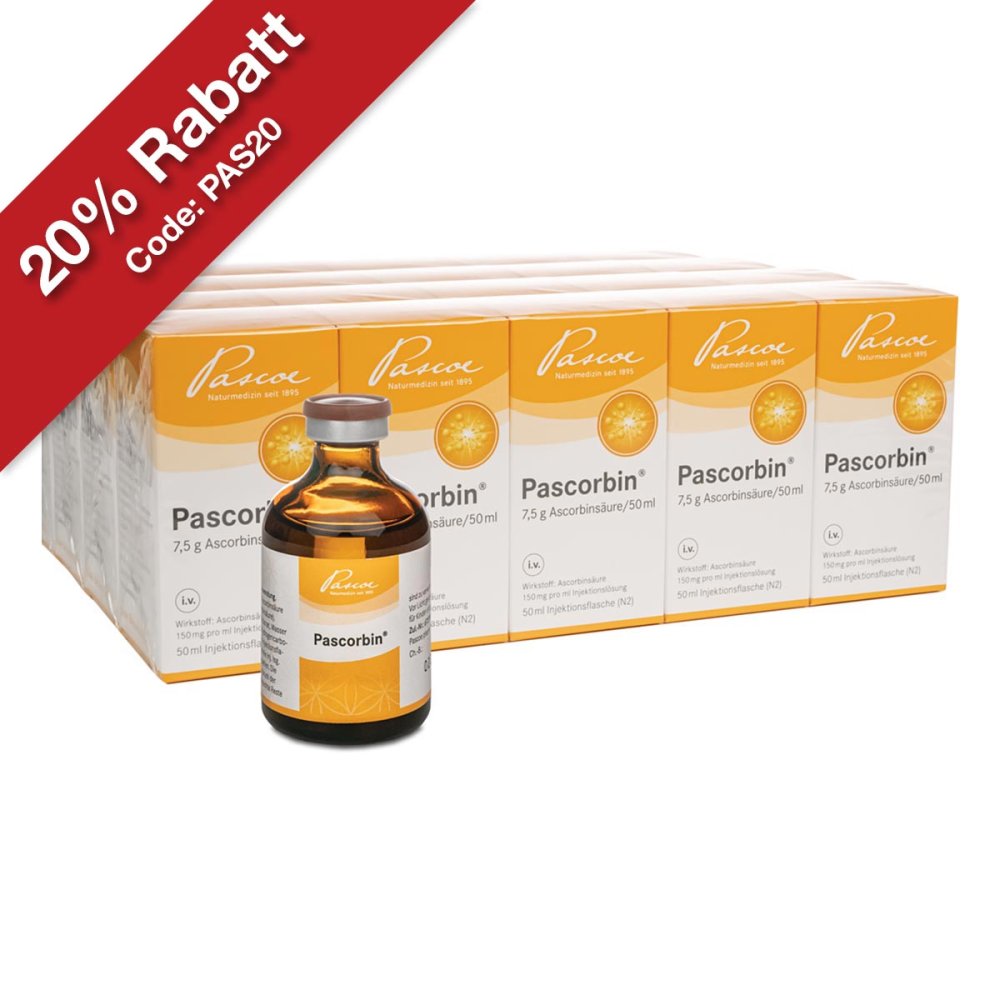 Pascoe pharmazeutische Präparate GmbH Pascorbin 7,5 g Vitamin-C-Hochdosis-Infusion 09647683