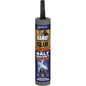 Bostik Montagekleber Mamut Glue, für außen, 450g, Baukleber, extra stark & schnellhaftend, weiß