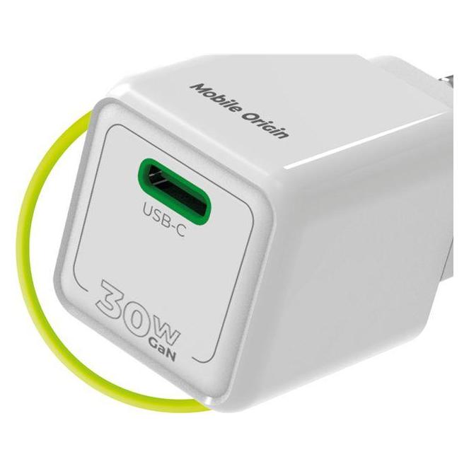Mobile Origin 30W Mini Charger PW23 - USB-C (30 W, 1 Port) (MO-30WMCH-PW23)