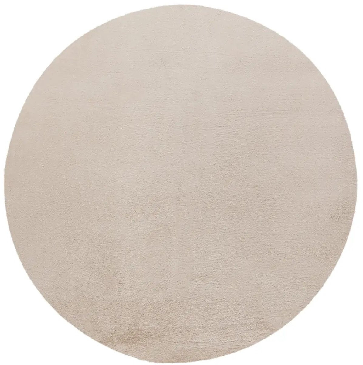 Paradise Rond Fluffy Vloerkleed Crème - 160 x 160 cm