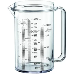 Guzzini 01320100 Fratelli Kitchen Active Design Messkrug SAN, Messbecher, Transparent