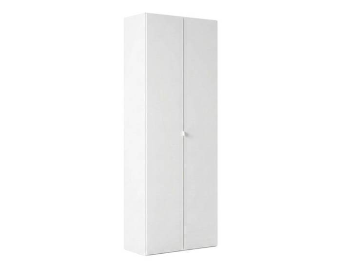 Rangement armoire 2 portes blanc laqué brillant - SYNERGIE