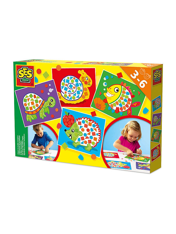 SES Kreativset "Ich lerne Mosaike kleben" - ab 3 Jahren - onesize