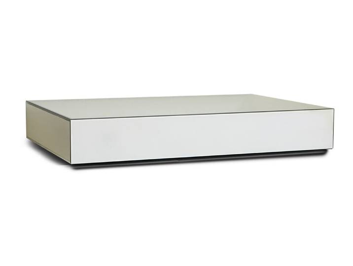 HKliving Salontafel Mirror Glas, 120 x 80cm - Transparant