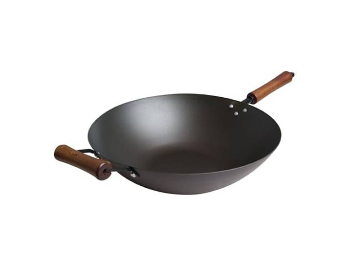 Joyce Chen Classic Series Wok aus vorgebranntem Karbonstahl, 35,6 cm