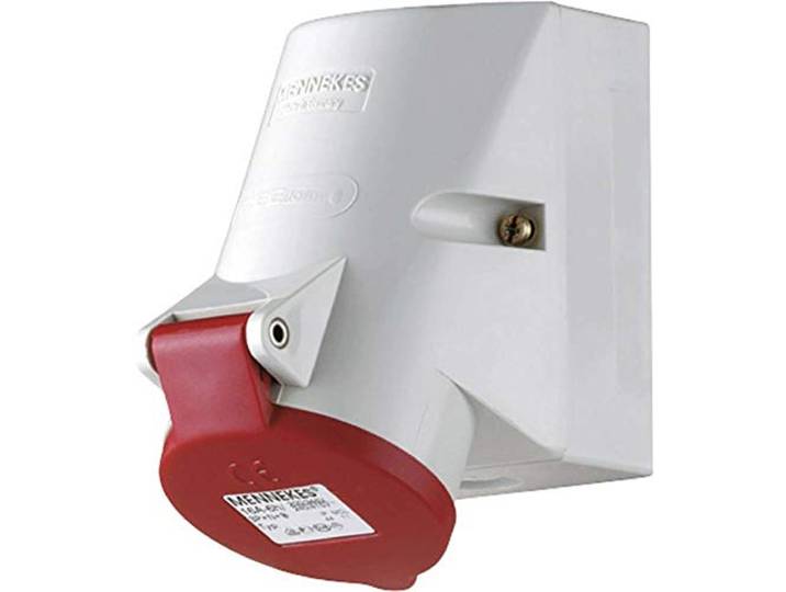 Prise murale femelle CEE 16 A 5 pôles MENNEKES TwinCONTACT 3331 400 V rouge\, blanc 1 pc(s)