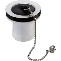 Ablaufventil 1 1/2'' x 55 mm mit Stopfen und Kette