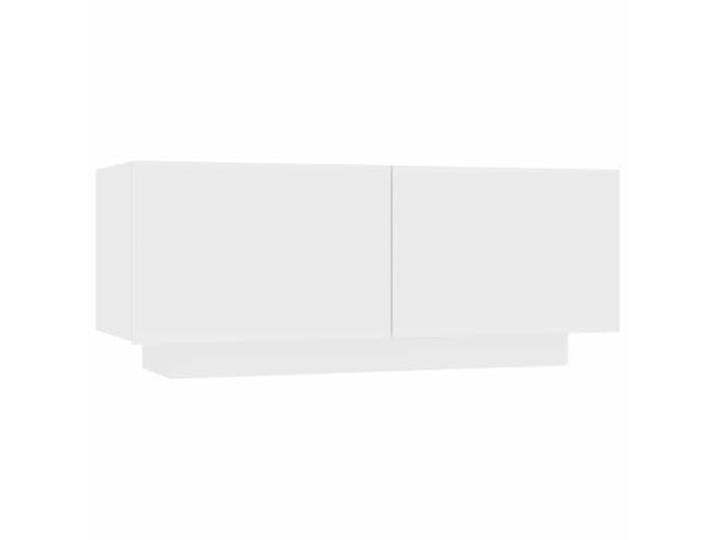 fsahslih Nachttisch Weiß 100x35x40 cm Holzwerkstoff Nachtschrank Großzügige Ablagefläche und Stauraum für Ihr Schlafzimmer, pflegeleichte Oberfläche aus robustem Material.