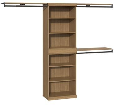 ClosetMaid Mosaics Stackable 9-Shelf 3-Hang Rod Closet Organizer