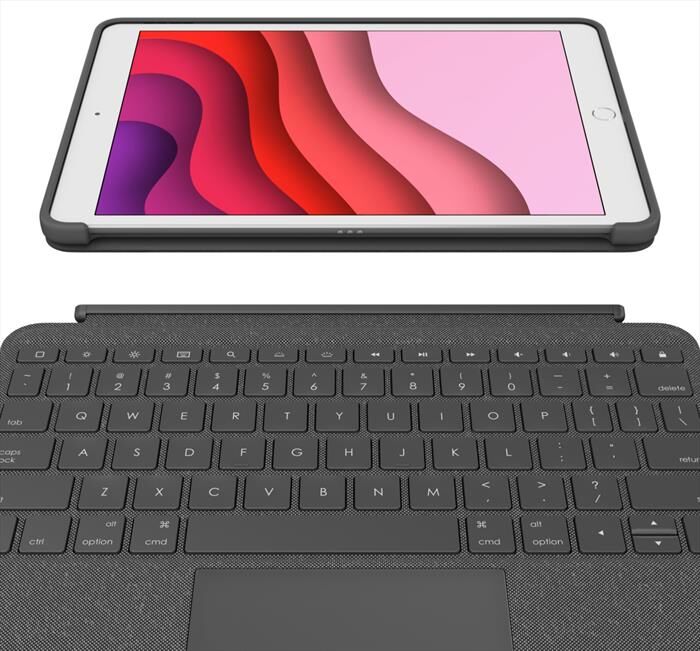 Logitech Combo Touch iPad 7a Gen-grigio